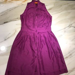 Cynthia Steffe Silk Pleated Dress